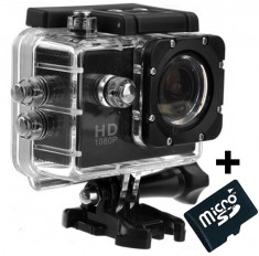 Camera Sport iUni Dare 50i Full HD 1080P, 5M, Waterproof, Negru + Card MicroSD 8GB Cadou foto