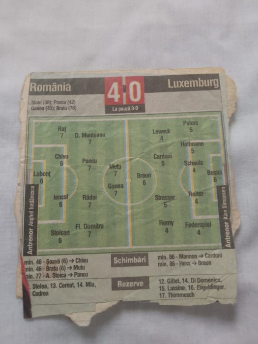 Program meci romania-luxemburg