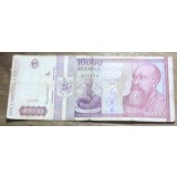 BNKRO05 Bancnota veche 10000 lei 2000 Nicolae Iorga Sarpele Glykon hirtie Romania zece mii lei circulata colectie