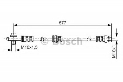 Conducta / cablu frana VW GOLF PLUS (5M1, 521) (2005 - 2013) BOSCH 1 987 476 282 foto