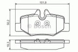 Set placute frana,frana disc MERCEDES VITO bus (W639) (2003 - 2016) BOSCH 0 986 495 088