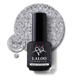 Oja semi-permanenta &Nu;&omicron;.142 Silver Holo Sequin Glitter 15ml