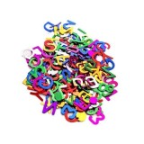 Accesorii creatie - cifre metal, diverse culori, cu sclipici, set 10-14g, Colorarte
