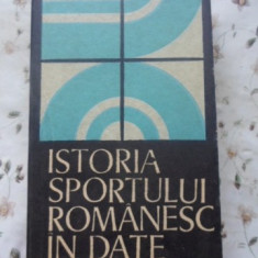 ISTORIA SPORTULUI ROMANESC IN DATE-NICOLAE POSTOLACHE