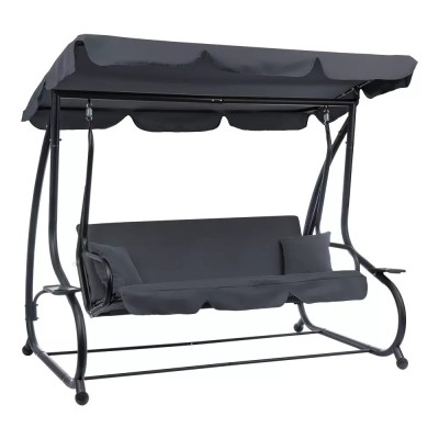 Balansoar de grădină Pegi gri foto