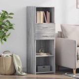 VidaXL Dulap &icirc;nalt, gri sonoma, 40x42,5x124 cm, lemn prelucrat