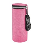Husa Termoizolanta Biberon BabyJem Roz, Curea Reglabila, Fara BPA, Dimensiuni 22.5 x 8 cm