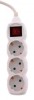 Prelungitor Well 3 prize, 5m, 3x1.5mmp, cu Intrerupator, Alb