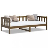 Cumpara ieftin Pat de zi, 90x200 cm, maro miere, lemn masiv de pin
