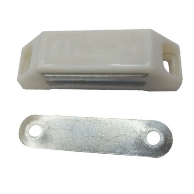 Magnet inchidere usa mobila, alb, 60 mm foto
