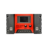 Regulator solar PWM 20A 12V/24V cu 4 porturi USB, max. 50V