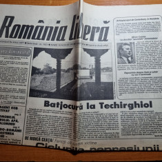 romania libera 10 august 1993-art regele mihai,miron cosma,nicolae labis