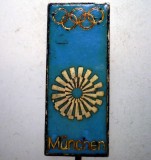 I.625 INSIGNA OFICIALA STICKPIN GERMANIA OLIMPIADA 1972 M&Uuml;NCHEN MUNCHEN email, Europa