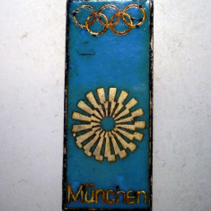 I.625 INSIGNA STICKPIN GERMANIA OLIMPIADA 1972 MÜNCHEN MUNCHEN 22/9mm email