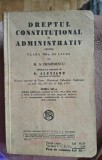 M.A.Dumitrescu,revizuita G.Alexianu-Dreptul constituțional și administrativ pentru clasa a VIII-a de liceu