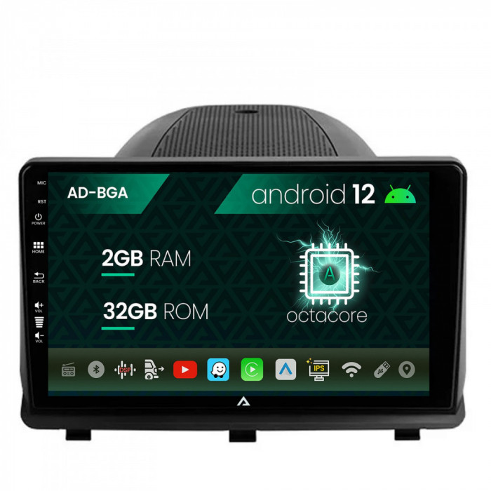 Navigatie Opel Antara (2006-2015), Android 12, A-Octacore 2GB RAM + 32GB ROM, 9 Inch - AD-BGA9002+AD-BGRKIT386