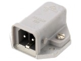 Conector dreptunghiular ST soclu tată 2 pini cositorit