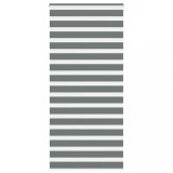 vidaXL Jaluzea tip zebra gri &icirc;nchis lățime țesătură 100,9 cm poliester