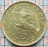 San Marino 5 Euro (Sagittarius) 2020 UNC - tiraj 16.000 - km 593 - A039, Europa