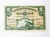 Cumpara ieftin Rara! Gibraltar 1 Pound 1977 seria:457770,bancnota din imagini la cel mai mic pret