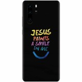 Husa silicon pentru Huawei P30 Pro, Jesus Paints A Smile In Me