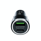 Incarcator Auto USB + USB-C 20W Incarcare Rapida Telefon Tableta Negru