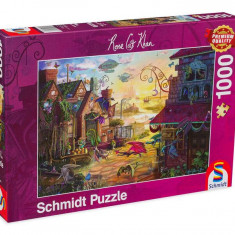 Puzzle 1000 piese Schmidt: Rose Cat Khan - Dragon Mail