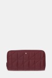 Geox portofel de piele culoarea bordo, D45K3C 00046
