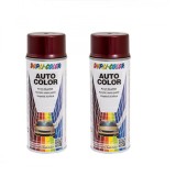 Cumpara ieftin Pachet 2 x Vopsea spray auto Dacia rosu rubin metalizata Dupli Color 350 ml