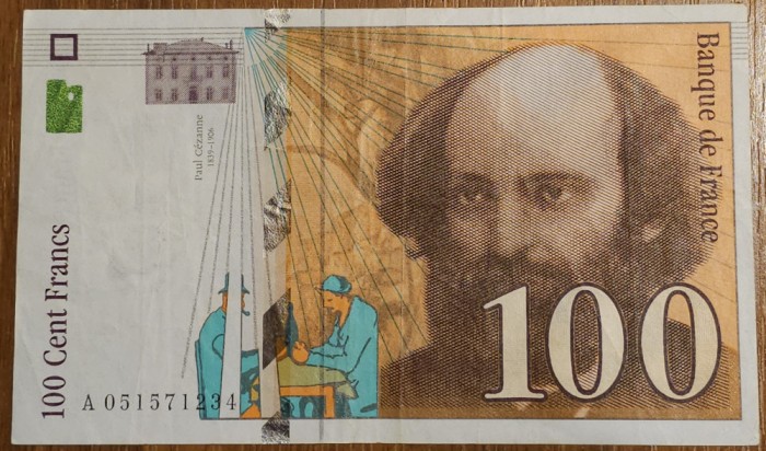 100 francs 1998, Franța