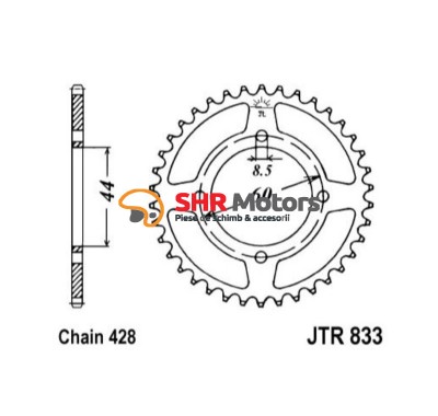 Pinion spate 428 41 Dinti JTR833-41 foto