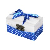 Cumpara ieftin Cutiuta Cufar Din Lemn Pentru Prima Suvita a Bebelusului, Albastra - CPS01