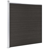 Cumpara ieftin Panou de gard, negru, 175x186 cm, WPC