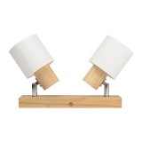 Spot Bara Nordik Alb+Natur 2XE14 40W