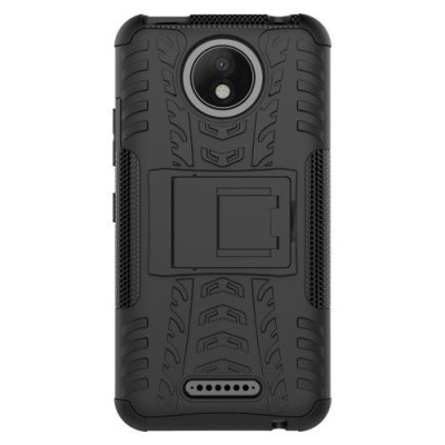 Husa Motorola Moto C Plus Dura Neagra foto