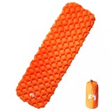 VidaXL Saltea gonflabilă de camping, 1 persoană portocaliu 190x58x6 cm