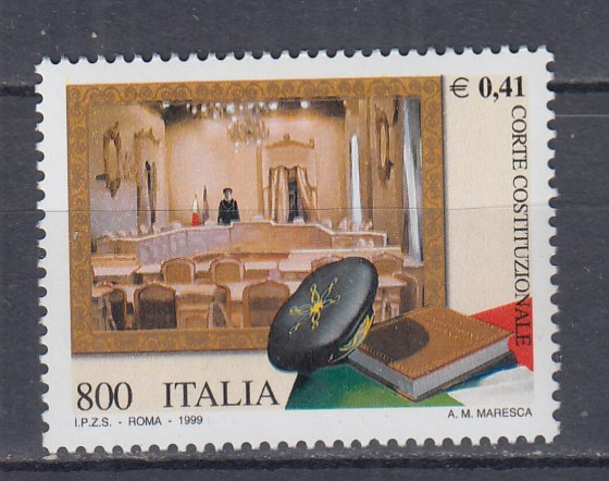 ITALIA 1999 CURTEA CONSTITUTIONALA MNH