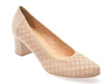 Cumpara ieftin Pantofi IMAGE bej, 6743, din piele naturala