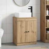 Cumpara ieftin Dulap pentru Chiuveta de Baie Stejar Artizanal 54 x 41 x 100 cm