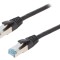 Cablu Patch Cord S/FTP Cat6a 1m Negru