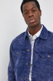 Desigual geacă din denim bărbați, de tranziție, oversized