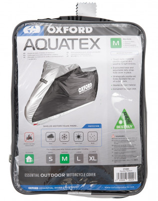 Husa Moto Exterior Oxford Aquatex New Alb Negru Marimea S CV200 foto