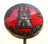II.090 INSIGNA STICKPIN GERMANIA UNIVERSIT&Auml;T HAMBURG