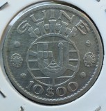 Moneda Argint Guineea Portugheza 10 Escudos 1952 A417