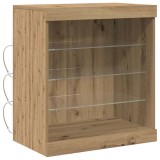 vidaXL Bufet stejar artizanal 60.5 x 37 x 67 cm Lemn compozit