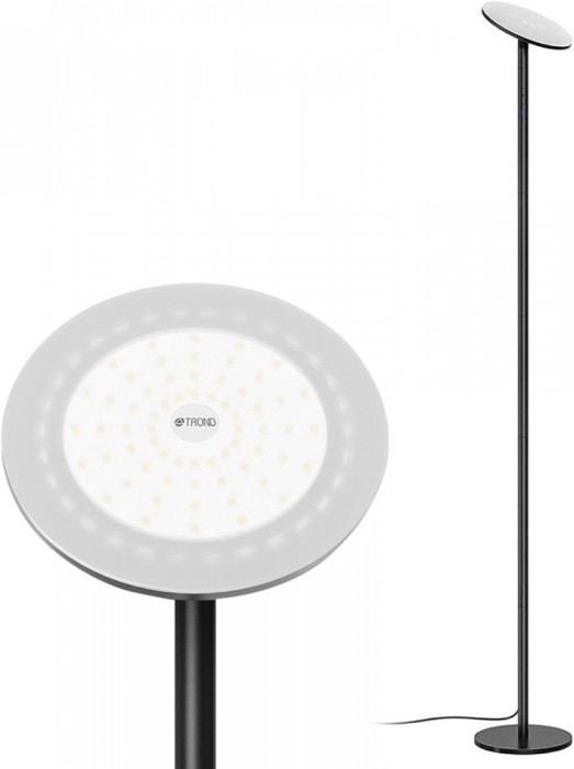 Lampă de podea TND LED Torchiere reglabilă 30W, lumină naturală 5500K (galben nu