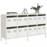 VidaXL Dulap, alb, 135x39x73,5 cm, oțel laminat la rece