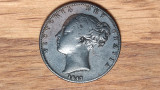 Marea Britanie - moneda de colectie - 1 farthing 1847 - Victoria - superba !, Europa