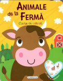 Animale de la fermă. Carte de colorat cu 100 de abțibilduri - ***