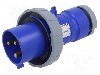 Conector alimentare AC, IEC 60309, IP67, 32A, 250V AC, 3 pini, AMPHENOL - 2CMA166722R1000